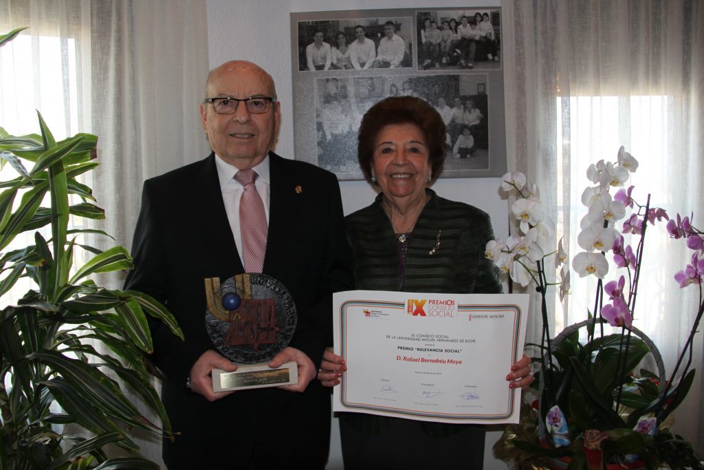 2014. Premio a la Relevancia Social de la Universidad Miguel Hernández de Elche (UMH)